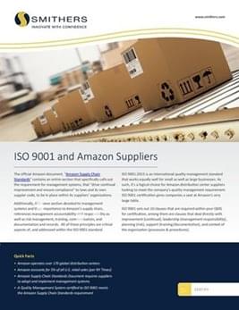 ISO 9001 certification for Amazon suppliers